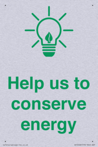 Help us to conserve energy 